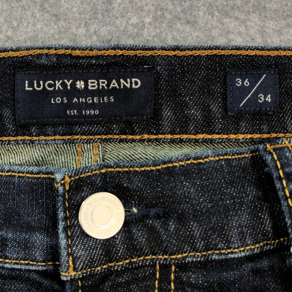 Lucky Brand Men's Straight-Leg Dark Wash Jeans - Picture 3 of 16